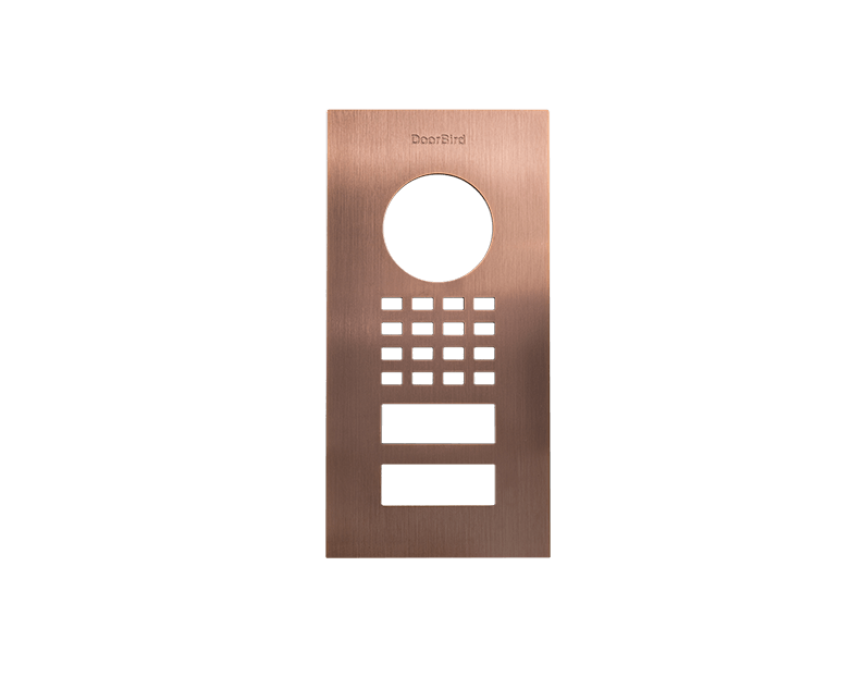 DoorBird D1101V Unterputz Frontblende – Bronze-Optik (PVD)
