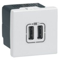 Legrand 077594 USB-Lademodul 2-fach Mosaic ultaweiß