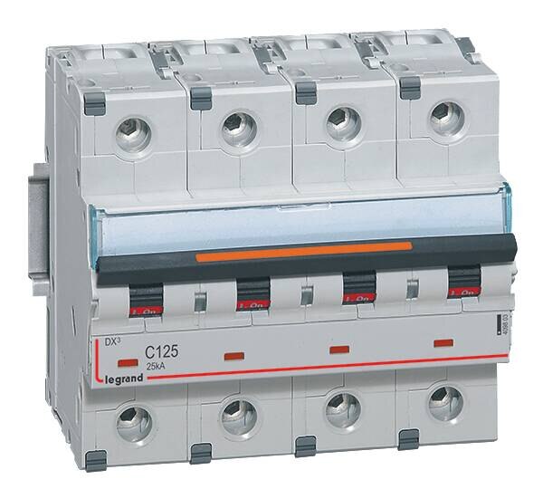 Legrand Legrand 409803 DX3 LS-Schalter C 125A 4-polig 25kA 400VAC 6TE