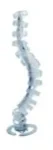 Legrand 8190220 Cable Worm CW-3 Offenen Gliedern 2zügig Stahl-Fußplatte blau-tr.