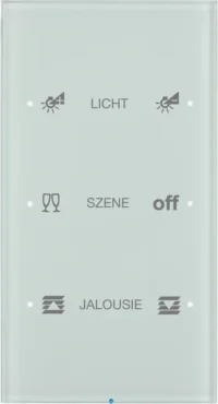 Berker Touch-Sensor 3-fach Glas polarweiß 75143150
