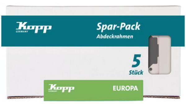 Kopp Kopp 401901018 5 Abdeckrahm.2-fach EUR weiß