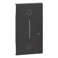 BTicino KG40M2 LivingNow 2M Taste für Master-Switch Kommen/Gehen Black