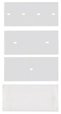 Berker 75960009 Beschriftungsfeld mit Blende B.7 klar transparent