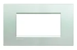 BTicino LNA4804AG LivingLight Abdeck- rahmen für Kompaktinstallation 4M Silver