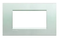 BTicino LNA4804AG LivingLight Abdeck- rahmen für Kompaktinstallation 4M Silver