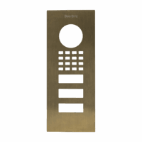 DoorBird D1102V Unterputz Frontblende – Echtes Messing