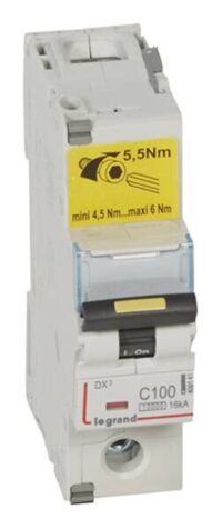 Legrand 409141 DX3 LS-Schalter C 100A 1-polig 10kA 230/400VAC 1,5TE