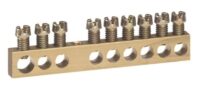 Legrand 004805 Klemmenleiste blank 1x6-25qmm 14x1,5-16qmm Länge:122mm