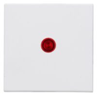 Kopp 490076000 HK07-Flächenwippe mit Linse rot Farbe:arktisweiß