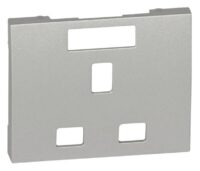 Legrand 771396 Steckdose britischer Standard Berührungsschutz Galea soft Aluminium