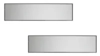 Bticino P/CT54/97A Dekorrahmen Legrand Top-Down für Modulträger Sfera Aluminium