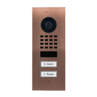 Doorbird D1102V Unterputz IP Video Türstation, Compact Edition, Bronze-Optik