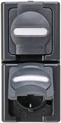 Kopp 131415009 BLUE ELECTRIC-Schutzkontakt-Steckdose