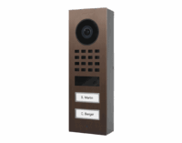 DoorBird D1102V Aufputz IP Video Türsprechanlage – Echte Baubronze
