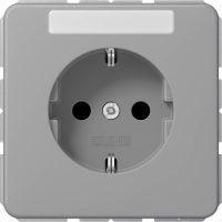 Jung SCHUKO-Steckdose 16A 250V mit Schriftfeld CD 1520 BFNA GR
