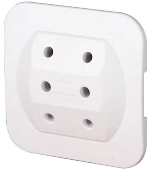 Kopp Kopp 174902005 Euro-Adapter Anschluss 3x2,5A 250V arktis-weiß