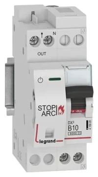 Legrand 415920 DX3 AFDD Brandschutz- schalter LS B10A 1P+NR 6kA 230VAC 2TE