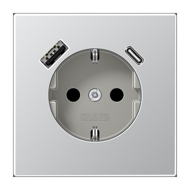 Jung Jung AL1520-15CA SCHUKO-Steckdose m.USB Typ AC