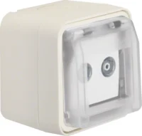 Berker Antennen-Steckdose pws Einzeldose 2-Loch 12033512