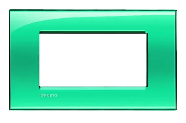 BTicino LNA4804VD LivingLight Abdeck- rahmen für Kompaktinstallation 4M Grün