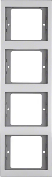 Berker Berker Rahmen aluminium 4-fach senkrecht 13437003