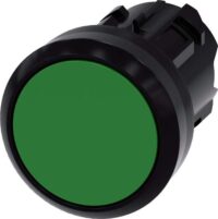 Siemens 3SU1000-0AB40-0AA0 Drucktaster 22mm rund Ku. grün Druckknopf flach