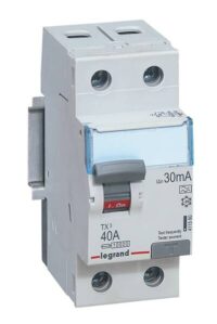 Legrand 411560 TX3 Fi-Schalter 40A 2-polig 30mA Typ A 230VAC 2TE