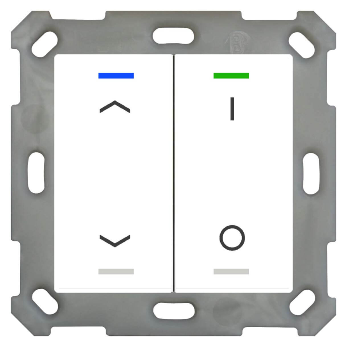 MDT MDT technologies Taster Light 55 2-fach RGBW, reinweiß/glä BE-TAL5502.C1