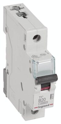Legrand 404085 TX3 LS-Schalter B 20A 1-polig 10kA 230/400VAC 1TE