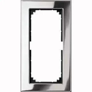 Merten Merten Metallrahmen 2 fach chrom ohne Mittelsteg 475839