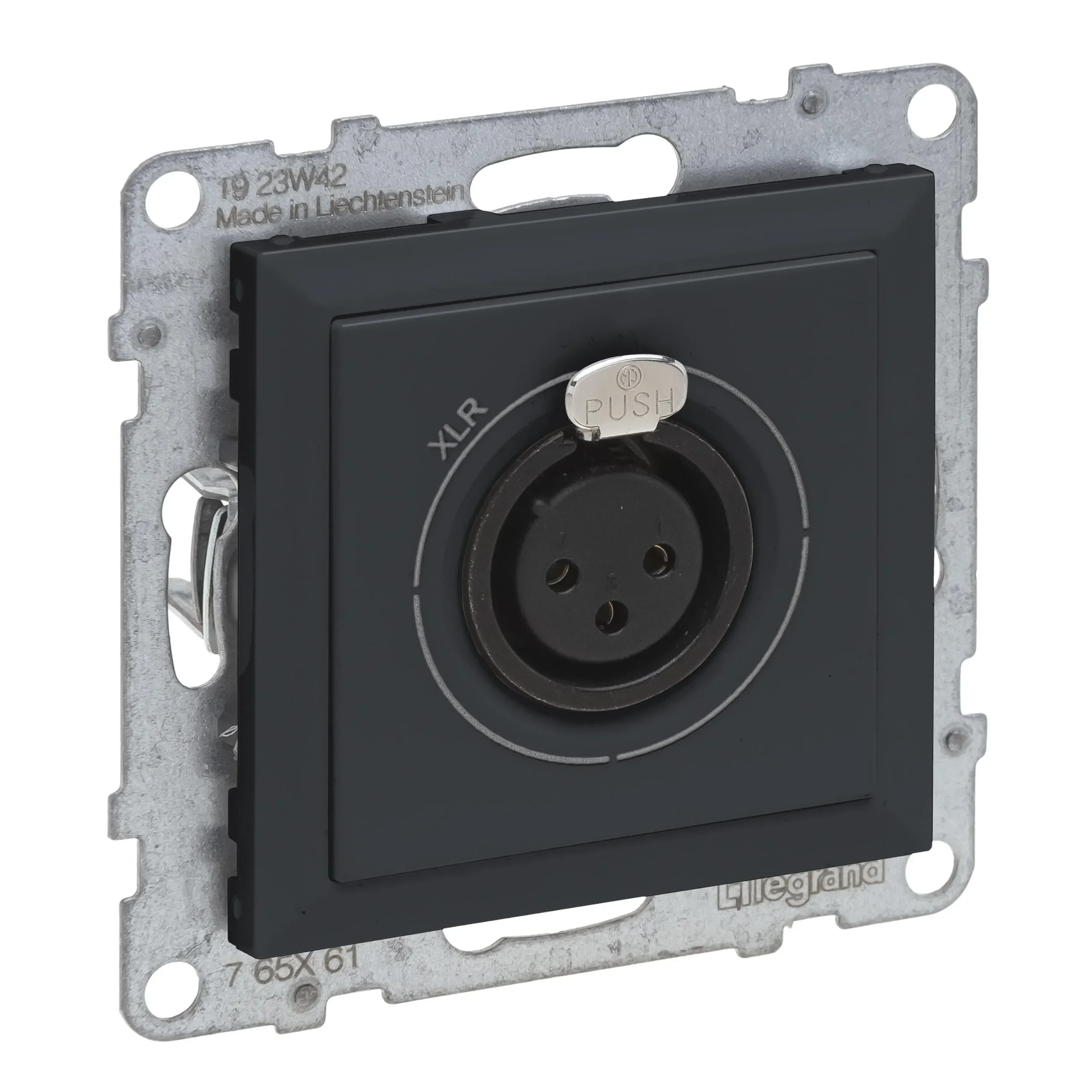 Legrand 765461 SEANO XLR-Dose 3-polig weiblich Schraubklemmen:0,5 mm² inklusive