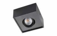 SG LEUCHTEN LED-Anbaustrahler 6W Konverter schwarz GYRO 906213 1LED 2000-2800K weiß 500lm schwarz