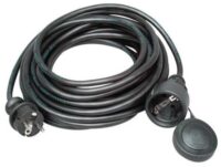 Kopp 147310042 Gummi-Verlängerung 10m H 05 RRf 3G1,5qmm schwarz