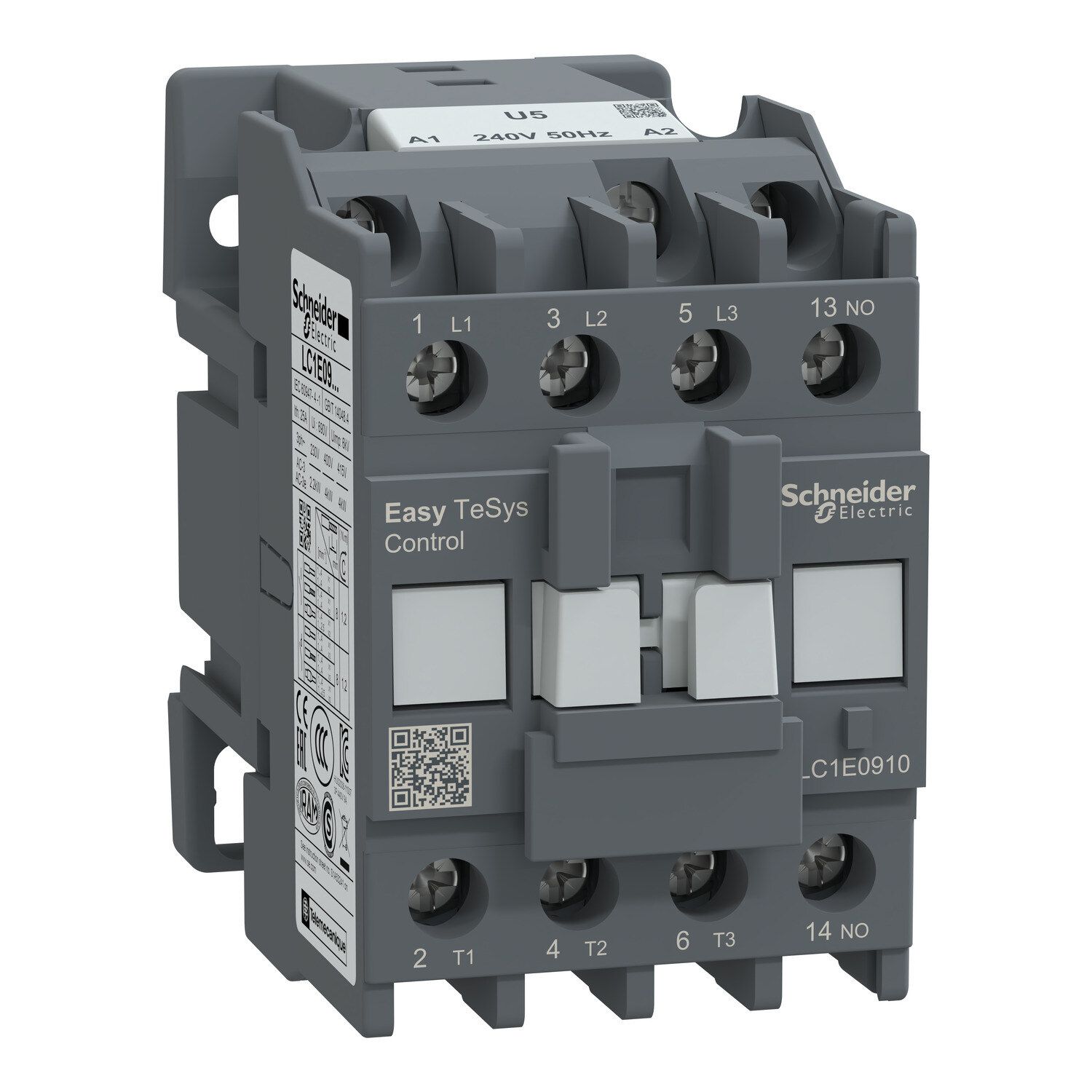 Schneider LC1E0910U5 Easy TeSys Leistungsschütz 3P 9A 1NO 240VAC 50Hz