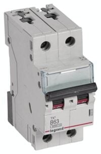 Legrand 403393 TX3 LS-Schalter B 63A 2-polig 6kA 400VAC 2TE