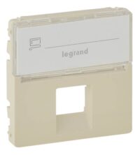 Legrand 755471 Abdeckung RJ11/RJ45 mit B.-feld 1-fach Valena Life mandelweiß