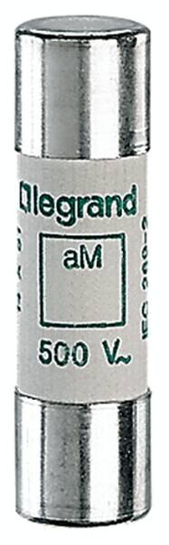 Legrand 014006 Zylindersicherung aM 6A 14x51 träge 500VAC 100kA ohne Schlagbolzen