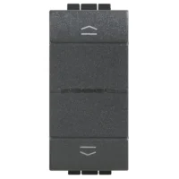 BTicino L4027C Rollladenschalter 1M für LivingLight with Netatmo Anthrazit