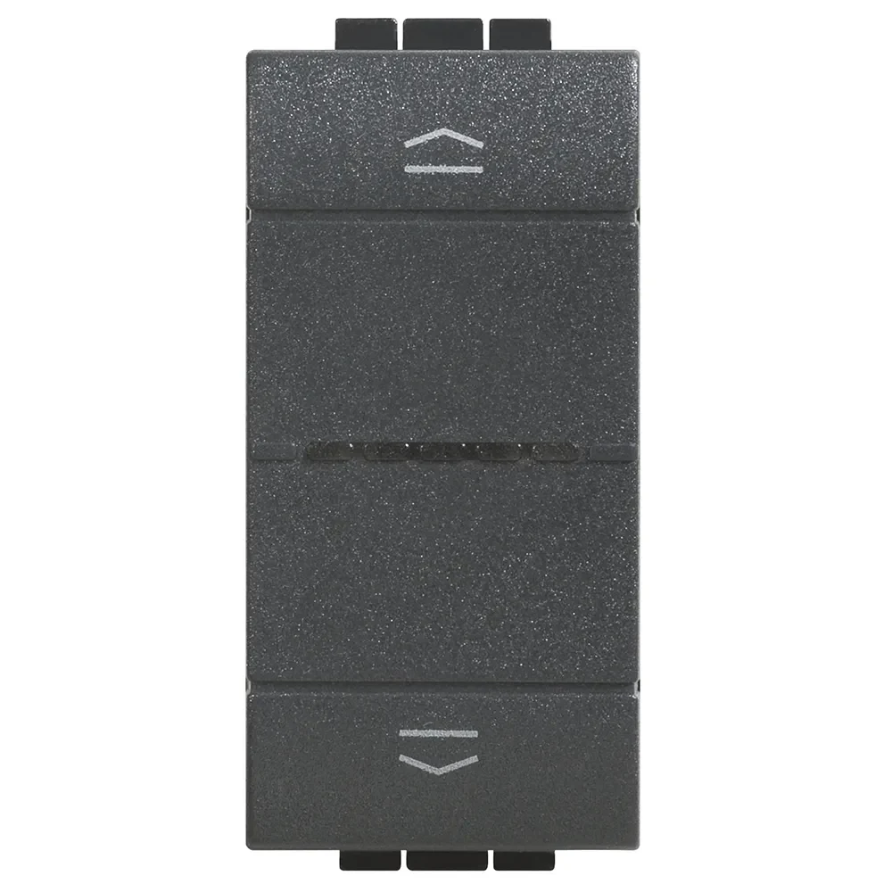 Legrand BTicino L4027C Rollladenschalter 1M für LivingLight with Netatmo Anthrazit