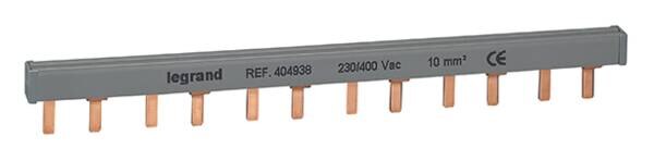 Legrand Legrand 404938 Stiftkammschiene 2-polig 12TE 10qmm