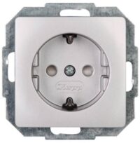 Kopp 920620089 Schutzkontaktsteckdose 1-fach KS 16A 250V Paris silber