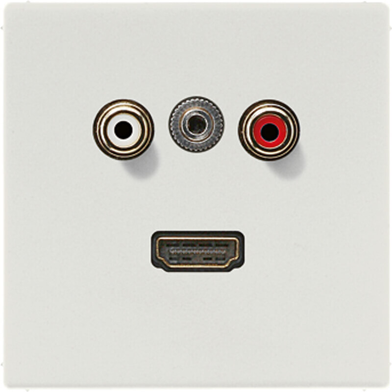 Jung Jung Multimedia-Anschluss lgr Cinch/Klinke3,5/HDMI MA LS 1082 LG