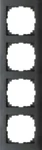 Merten Rahmen 4-fach anthrazit MEG4040-3614