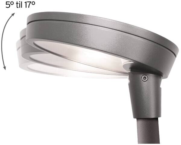 SG Leuchten SG LEUCHTEN LED-Aufsatzleuchte 24W 60mm CIRCLED 8246086398 4000K 2970lm grau Konverter