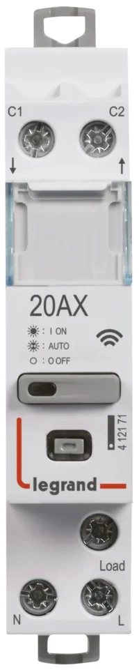 Legrand 412171 CX³ Smartes Schütz 20A 1-polig 230VAC 1TE CX³ with Netatmo