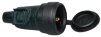 Kopp 180616000 Gummischutzkontakt- kupplung IP44 verr.3x2,5qmm 16A 250V schwarz