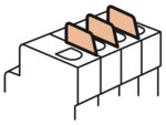 Legrand 406305 DX3 Trennwand für Verteilereinbaugeräte Set m.6 Stück
