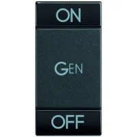 BTicino L4911AFN LivingLight Symbolwippe 1M ON-OFF-GEN Anthrazit