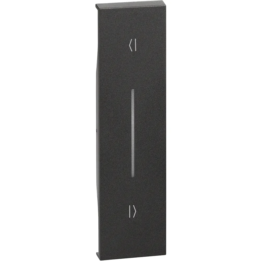 Legrand BTicino KG05V LivingNow 1M Tasten- abdeckung Auf-Ab für vertikale Inst. Black